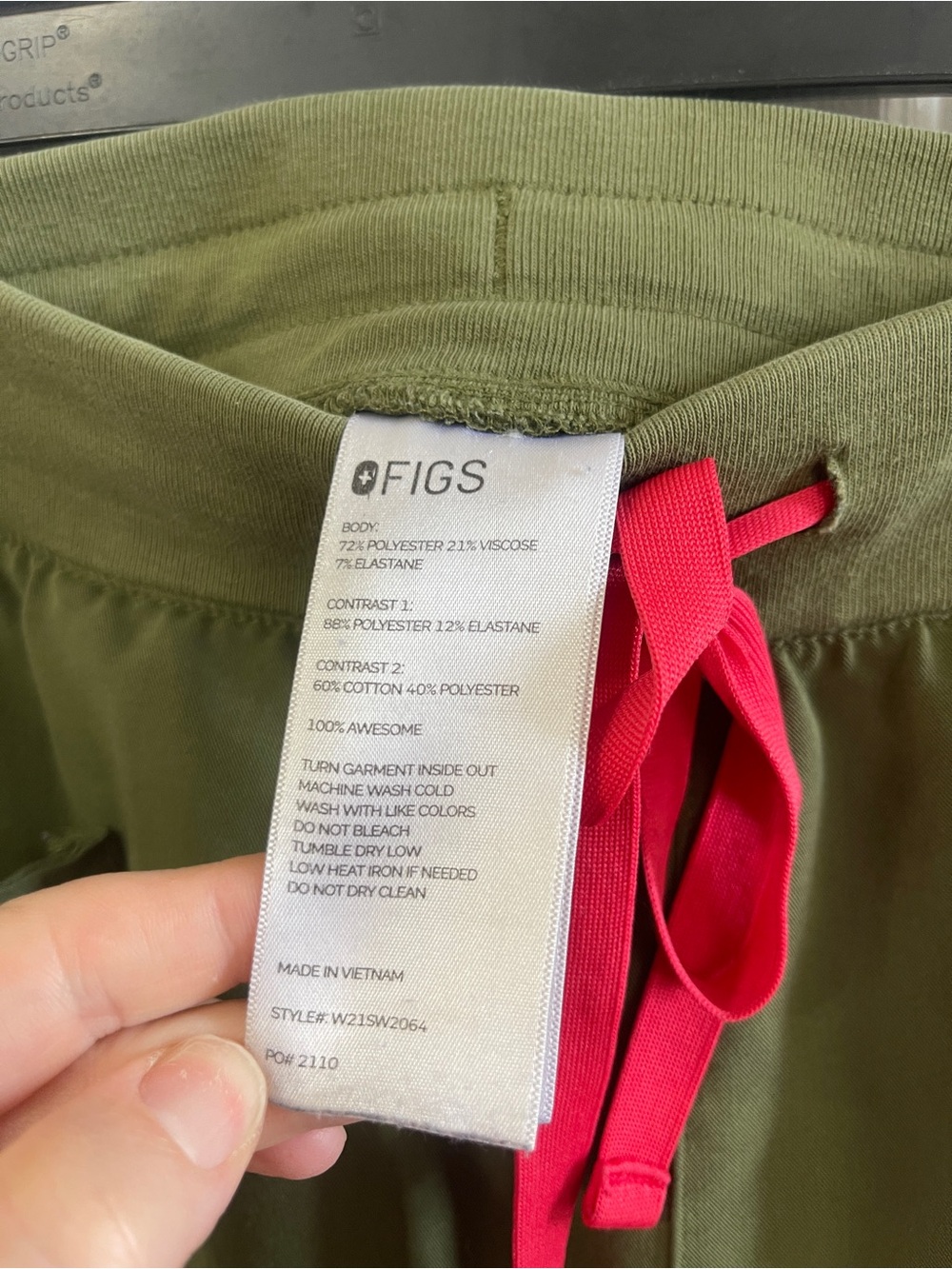 FIGS Technical Collection Rafaela Oversized Scrub Set Xl Green Jogger Pants - Picture 5 of 8